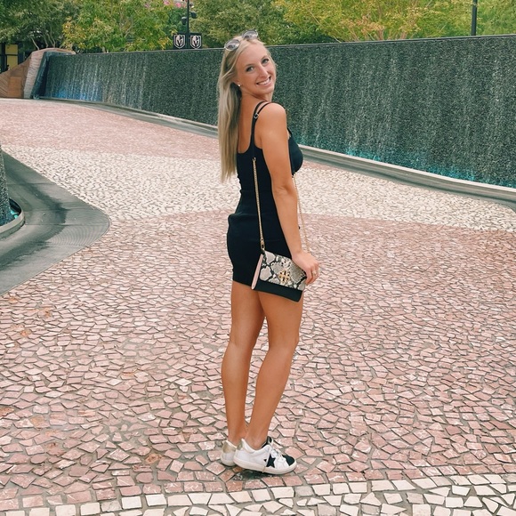 Forever 21 black denim mini Dress - Picture 3 of 7